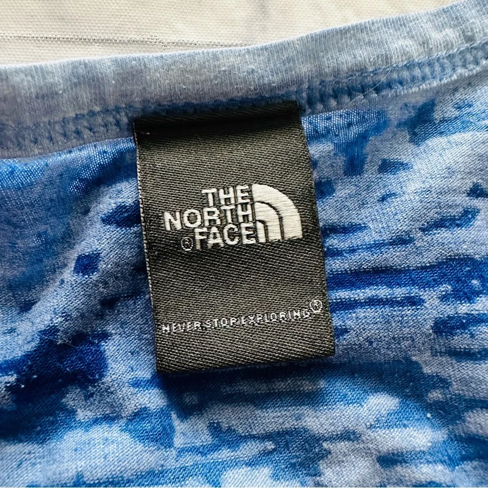 The North Face Burnout T-Shirt M | Blue Pink Purple White Sheer Short Sleeve - Picture 4 of 7
